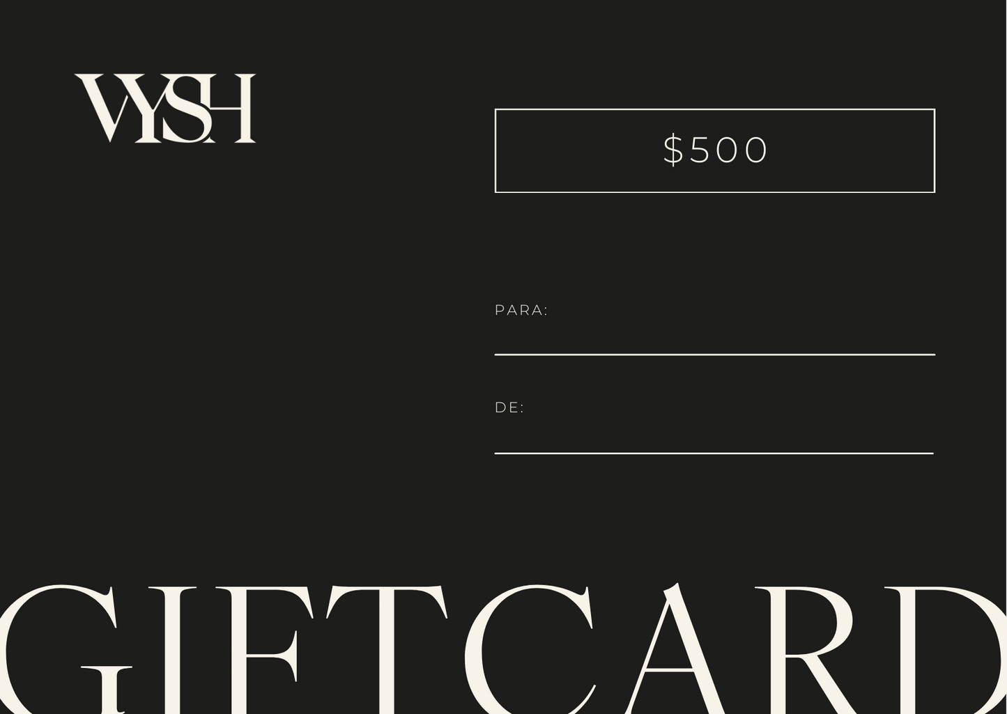 GIFT CARD