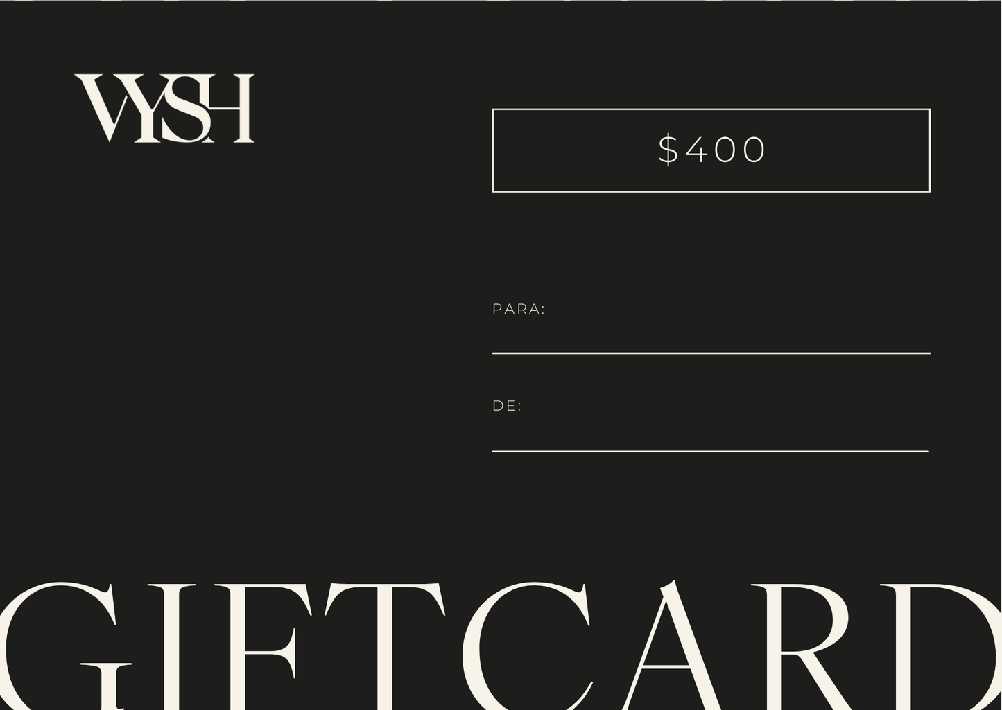 GIFT CARD